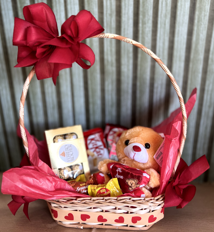 Cesta Ursinho e Chocolates - Imagem 2